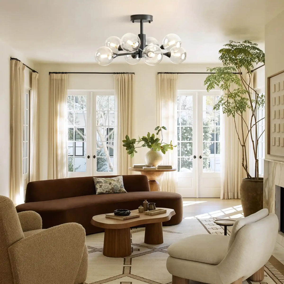 Apollo Round Chandelier 36", 47", 59" - Zelno Lighting