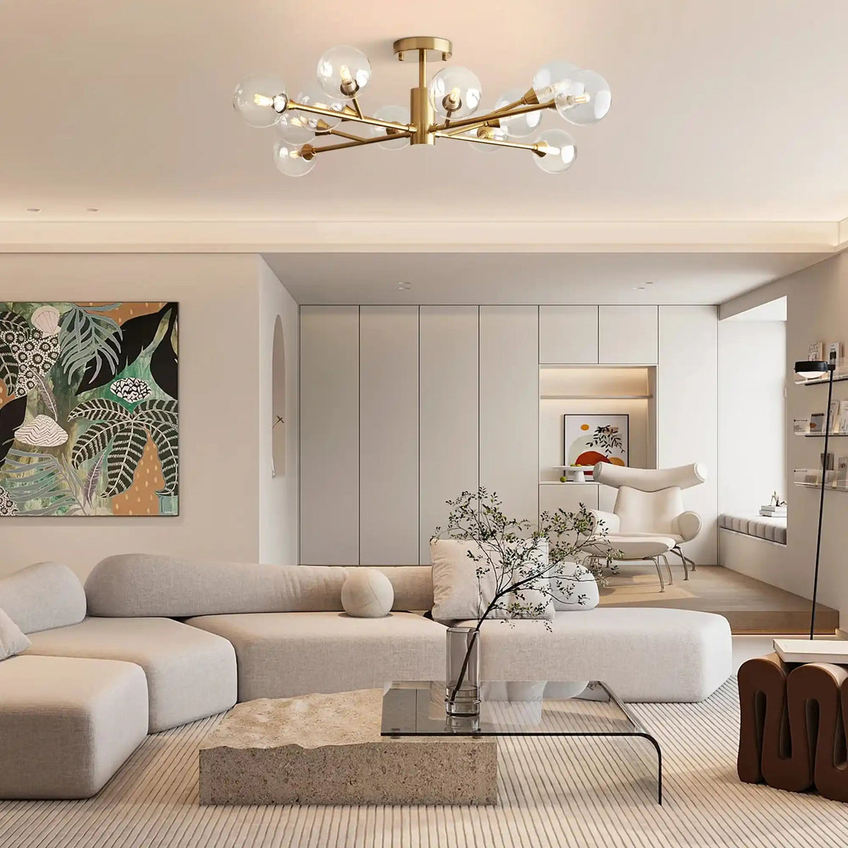 Apollo Round Chandelier 36", 47", 59" - Zelno Lighting