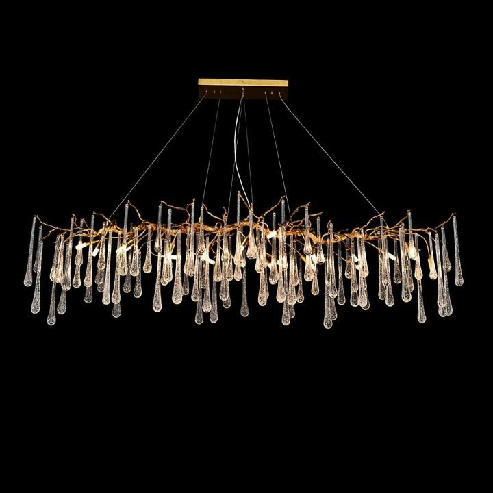 Aqua Makrama Branch Chandeliers - Zelno Lighting
