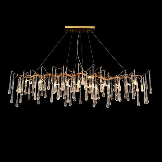 Aqua Makrama Branch Chandeliers - Zelno Lighting