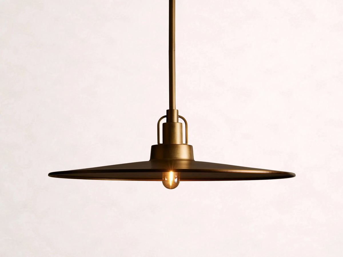 Argent Opal Glass Dome Pendant 14'' 24''D - Zelno Lighting