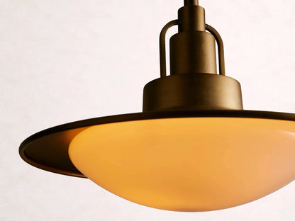 Argent Opal Glass Dome Pendant 14'' 24''D - Zelno Lighting