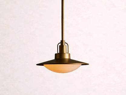 Argent Opal Glass Dome Pendant 14'' 24''D - Zelno Lighting