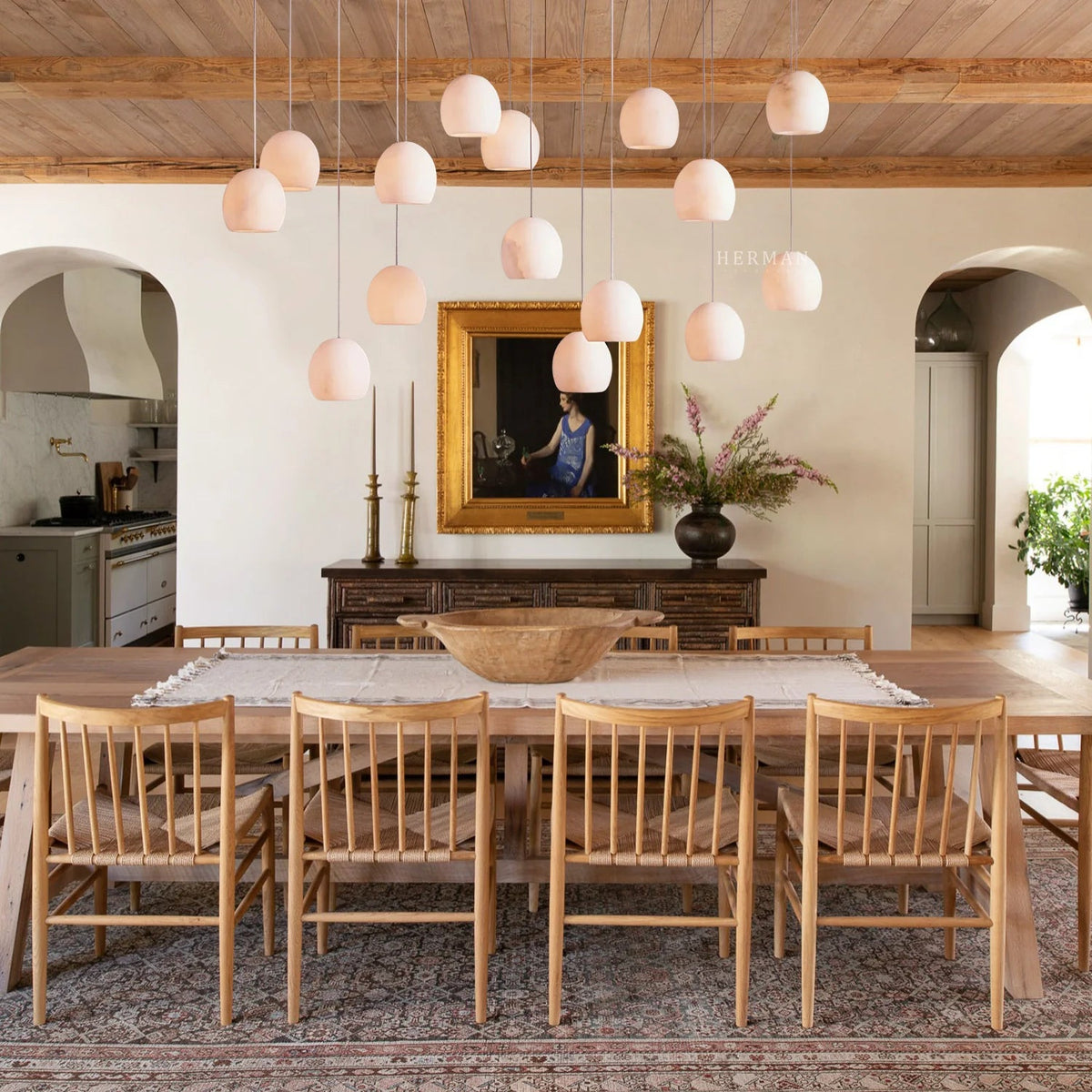 Arica Rectangular Chandelier - Zelno Lighting