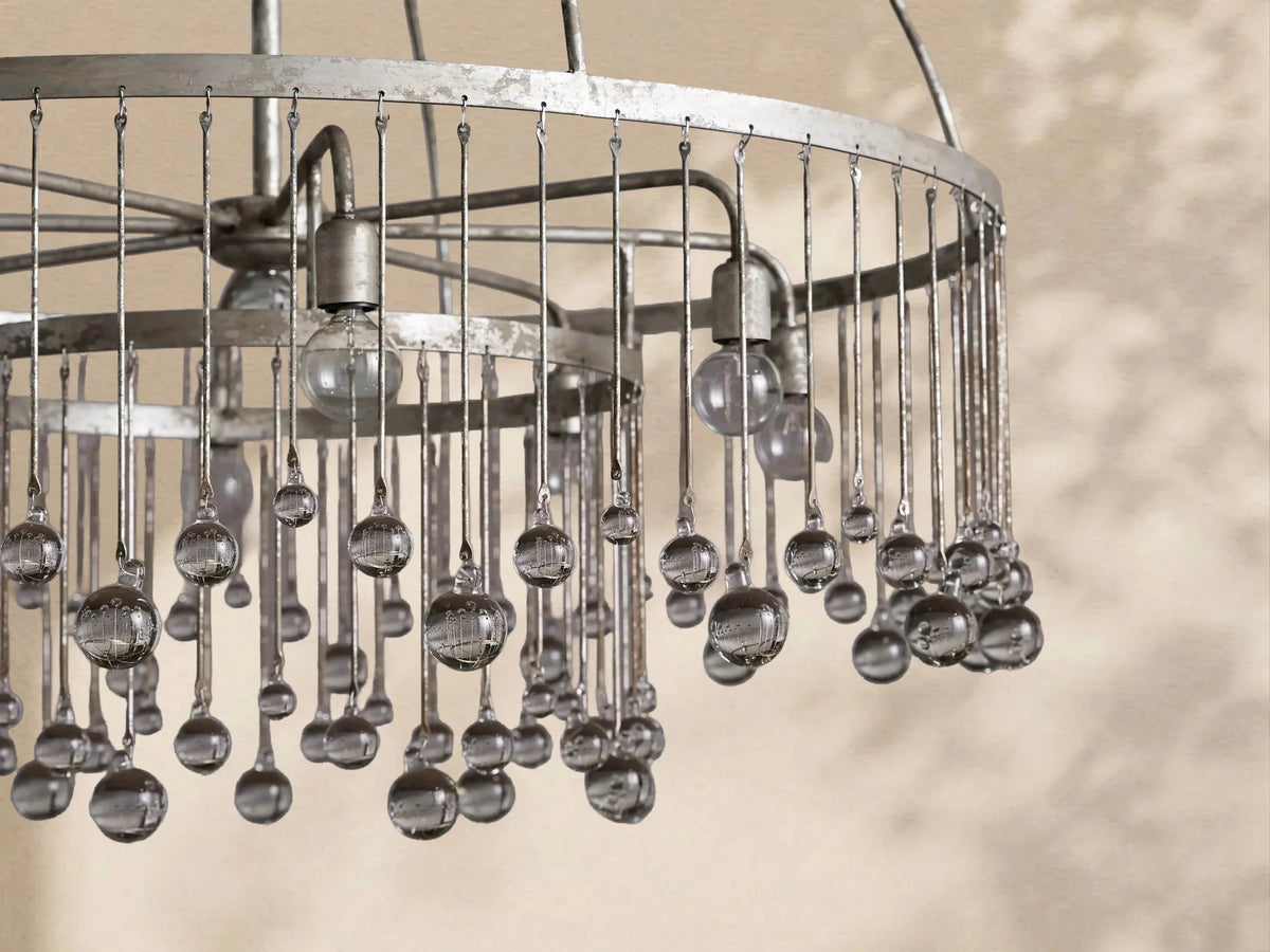 Aubrey Crystal Ball Round Chandelier 5 Light / 8 Light - Zelno Lighting