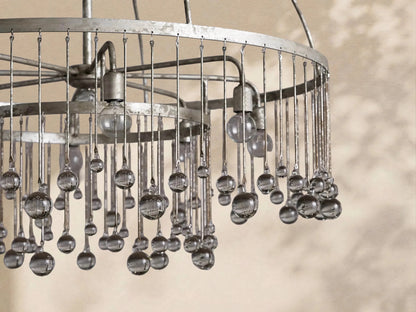 Aubrey Crystal Ball Round Chandelier 5 Light / 8 Light - Zelno Lighting