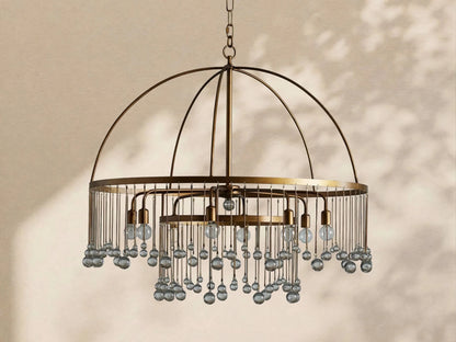 Aubrey Crystal Ball Round Chandelier 5 Light / 8 Light - Zelno Lighting