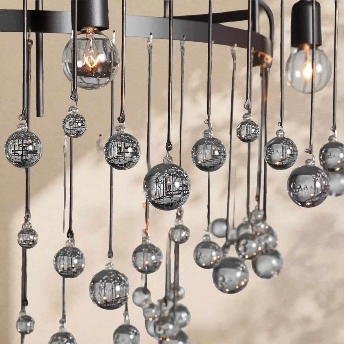 Aubrey Modern Crystal Ball 4 Tier Chandelier - Zelno Lighting