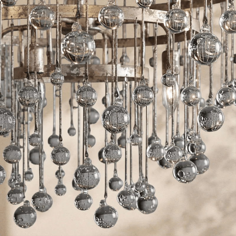 Aubrey Modern Crystal Ball 4 Tier Chandelier - Zelno Lighting