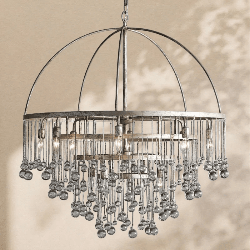 Aubrey Modern Crystal Ball 4 Tier Chandelier - Zelno Lighting