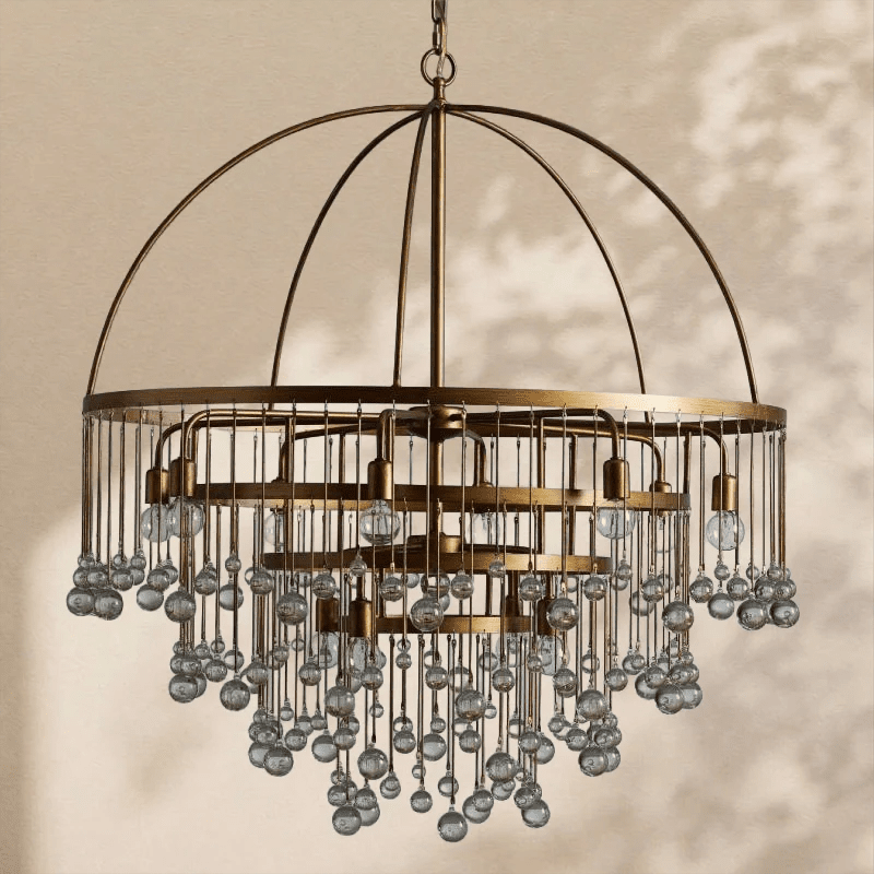 Aubrey Modern Crystal Ball 4 Tier Chandelier - Zelno Lighting