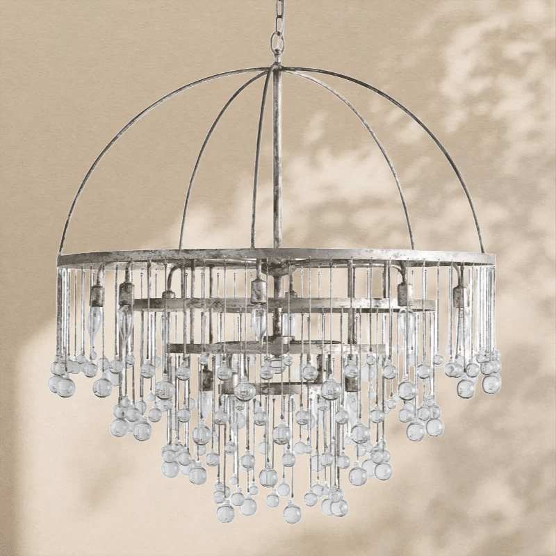 Aubrey Modern Crystal Ball 4 Tier Chandelier - Zelno Lighting