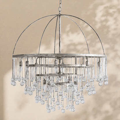 Aubrey Modern Crystal Ball 4 Tier Chandelier - Zelno Lighting
