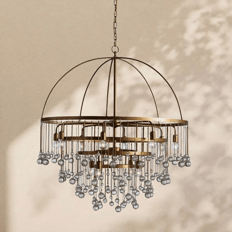 Aubrey Modern Crystal Ball 4 Tier Chandelier - Zelno Lighting