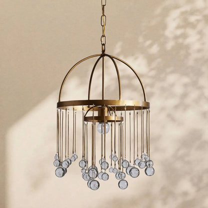 Aubrey Modern Crystal Ball Pendant Lamp - Zelno Lighting