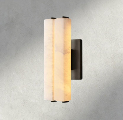 Audubam Alabaster Double Sconce - Zelno Lighting