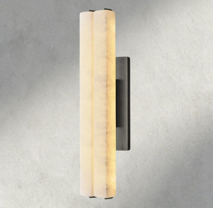 Audubam Alabaster Double Sconce - Zelno Lighting