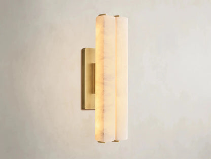 Audubam Alabaster Double Sconce - Zelno Lighting