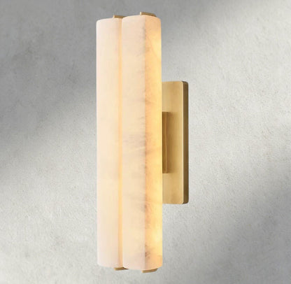 Audubam Alabaster Double Sconce - Zelno Lighting