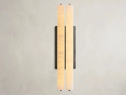 Audubam Alabaster Double Sconce - Zelno Lighting