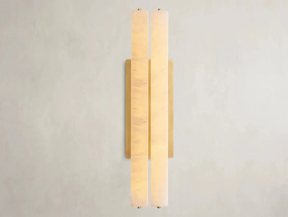 Audubam Alabaster Double Sconce - Zelno Lighting