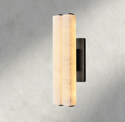 Audubam Alabaster Double Sconce - Zelno Lighting