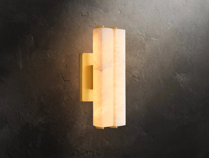 Audubam Alabaster Double Sconce - Zelno Lighting