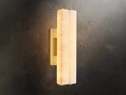 Audubam Alabaster Double Sconce - Zelno Lighting