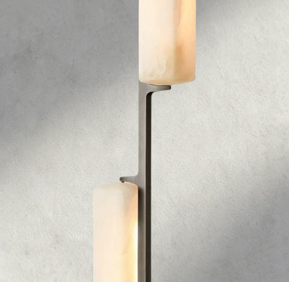 Audubam Alabaster Linear Chandelier 54" - Zelno Lighting