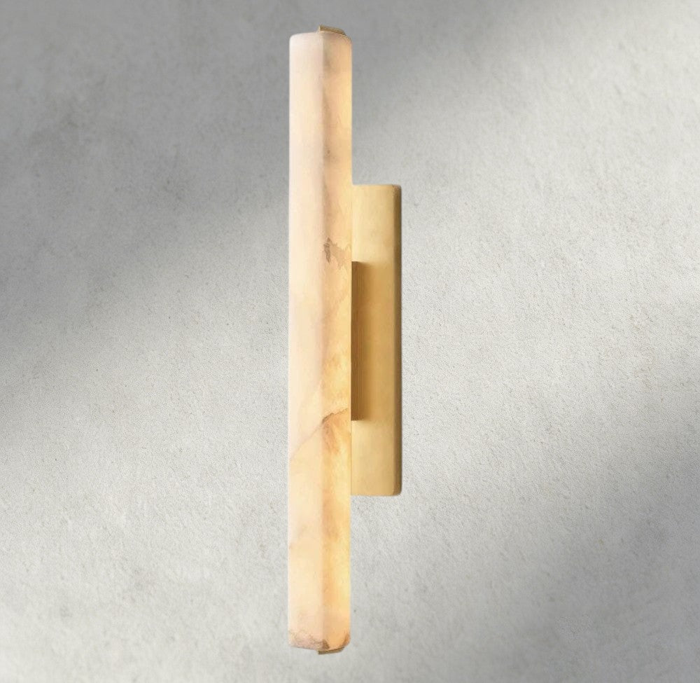 Audubam Alabaster Single Sconce - Zelno Lighting