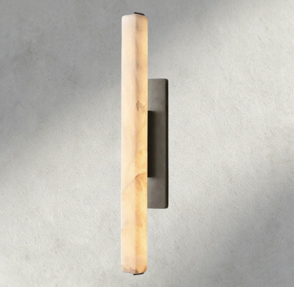 Audubam Alabaster Single Sconce - Zelno Lighting