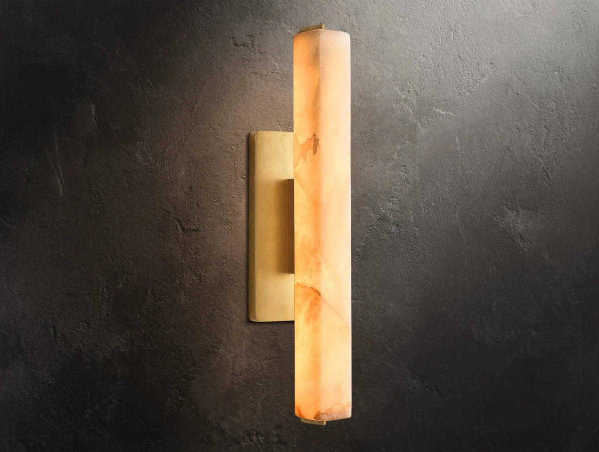 Audubam Alabaster Single Sconce - Zelno Lighting