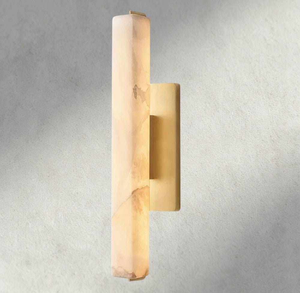 Audubam Alabaster Single Sconce - Zelno Lighting