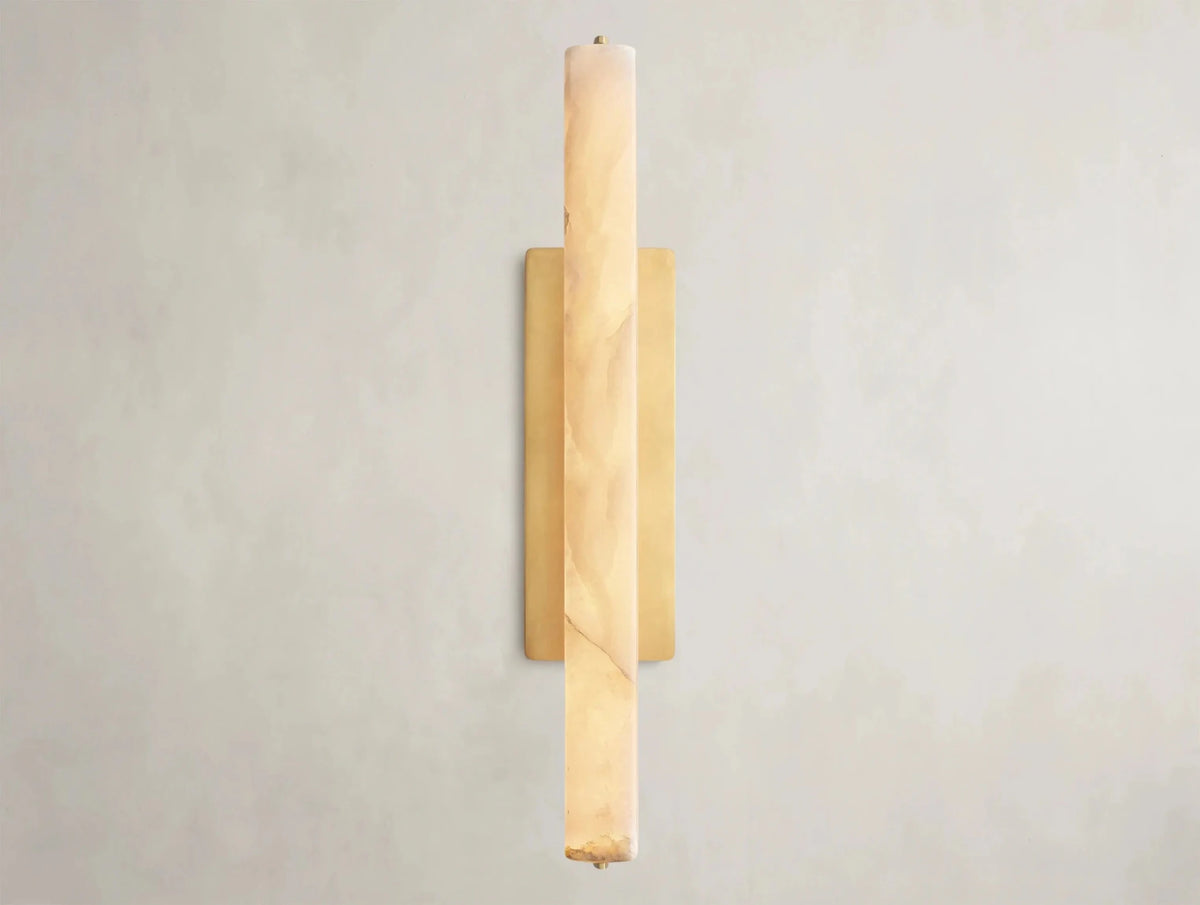 Audubam Alabaster Single Sconce - Zelno Lighting