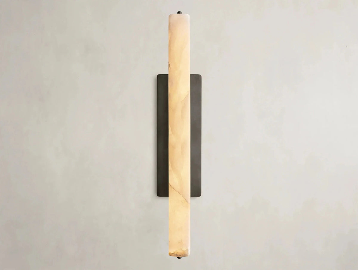Audubam Alabaster Single Sconce - Zelno Lighting