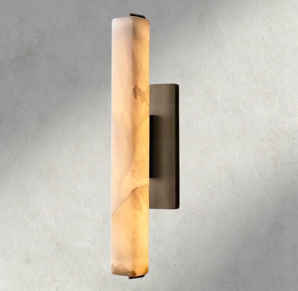 Audubam Alabaster Single Sconce - Zelno Lighting