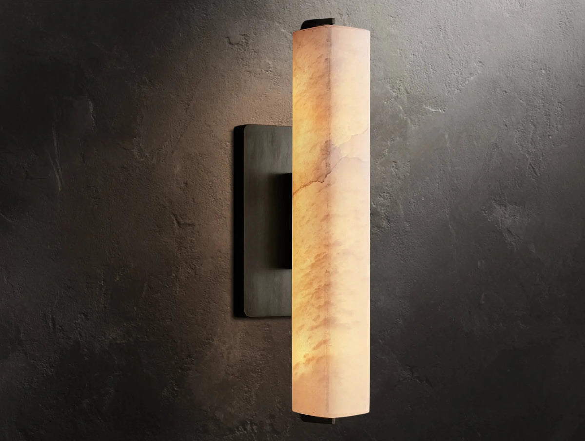 Audubam Alabaster Single Sconce - Zelno Lighting