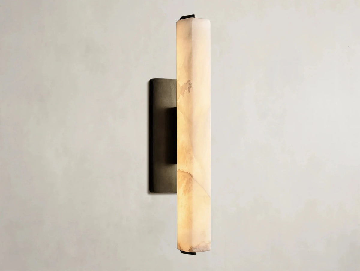 Audubam Alabaster Single Sconce - Zelno Lighting