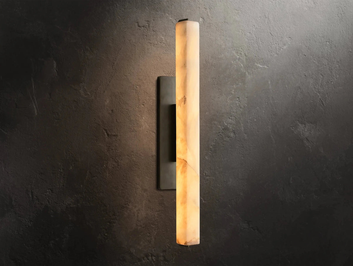 Audubam Alabaster Single Sconce - Zelno Lighting