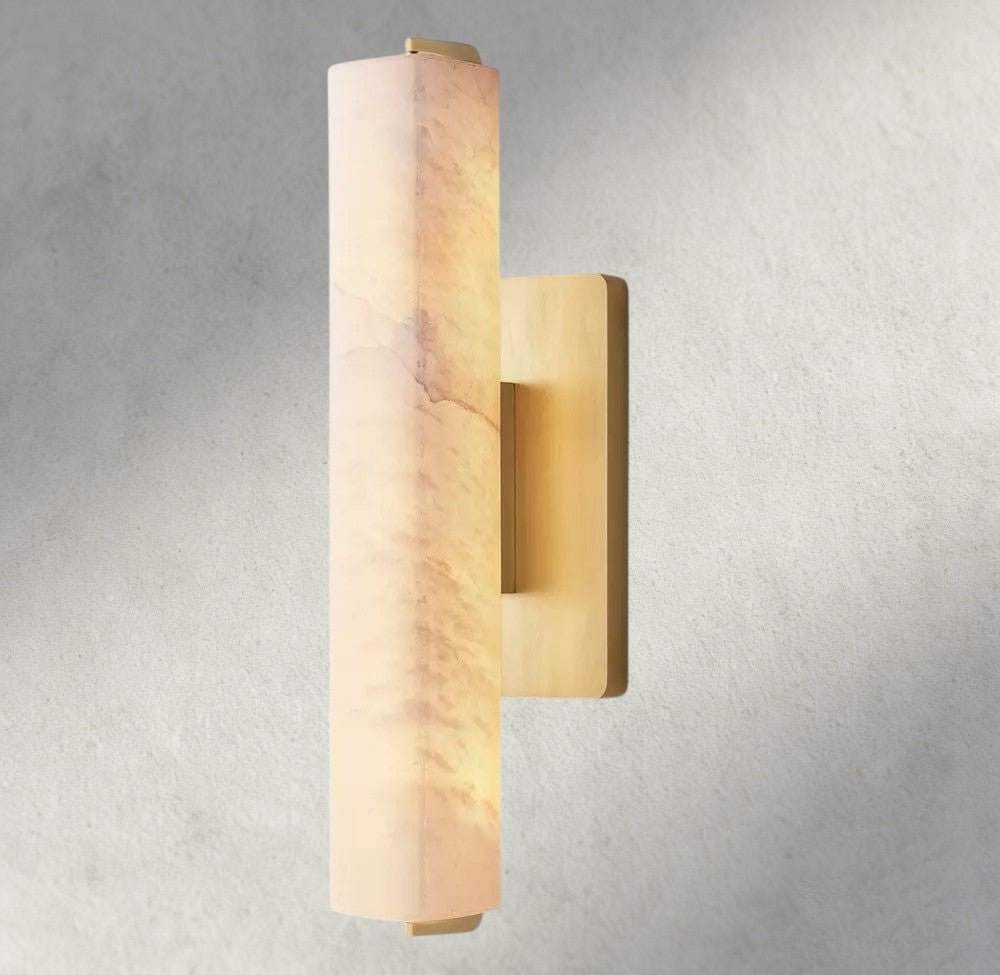 Audubam Alabaster Single Sconce - Zelno Lighting