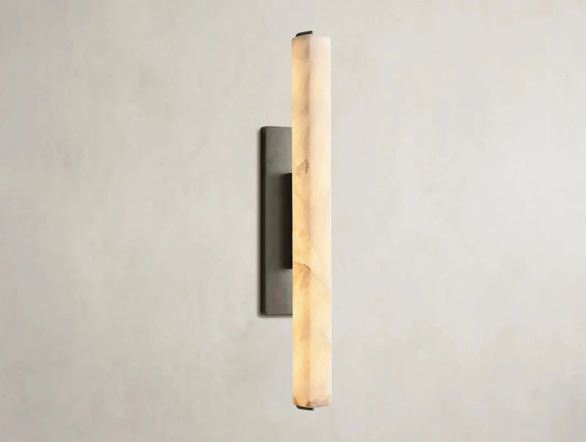 Audubam Alabaster Single Sconce - Zelno Lighting