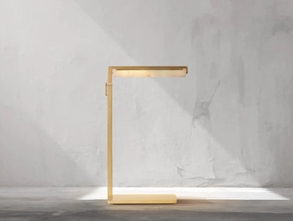 Audubam Alabaster Task Floor Lamp - Zelno Lighting