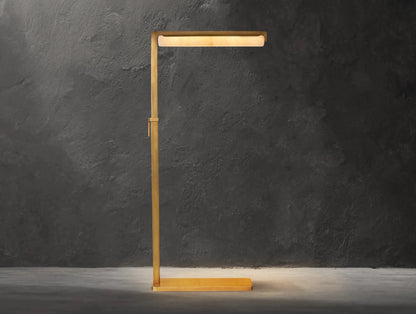 Audubam Alabaster Task Floor Lamp - Zelno Lighting