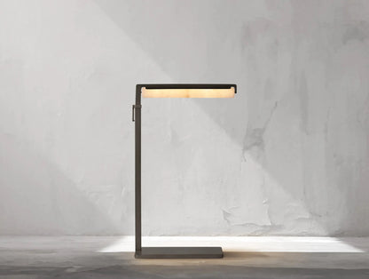 Audubam Alabaster Task Floor Lamp - Zelno Lighting