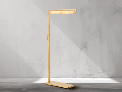 Audubam Alabaster Task Floor Lamp - Zelno Lighting