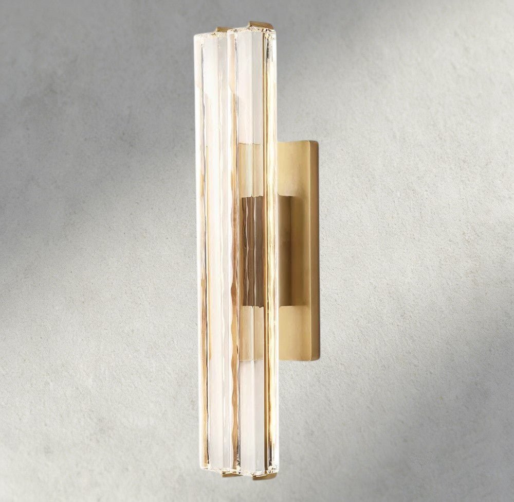 Audubam Crystal Double Sconce - Zelno Lighting