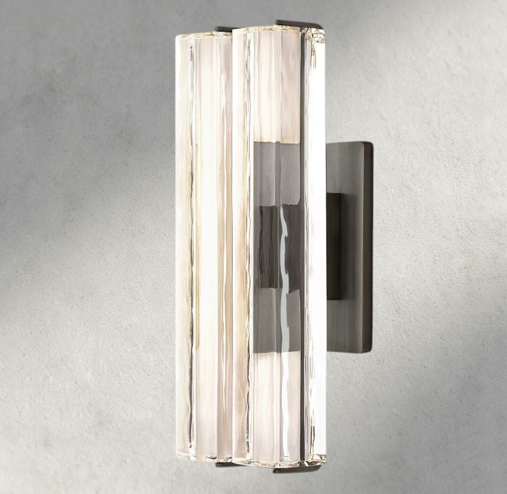 Audubam Crystal Double Sconce - Zelno Lighting