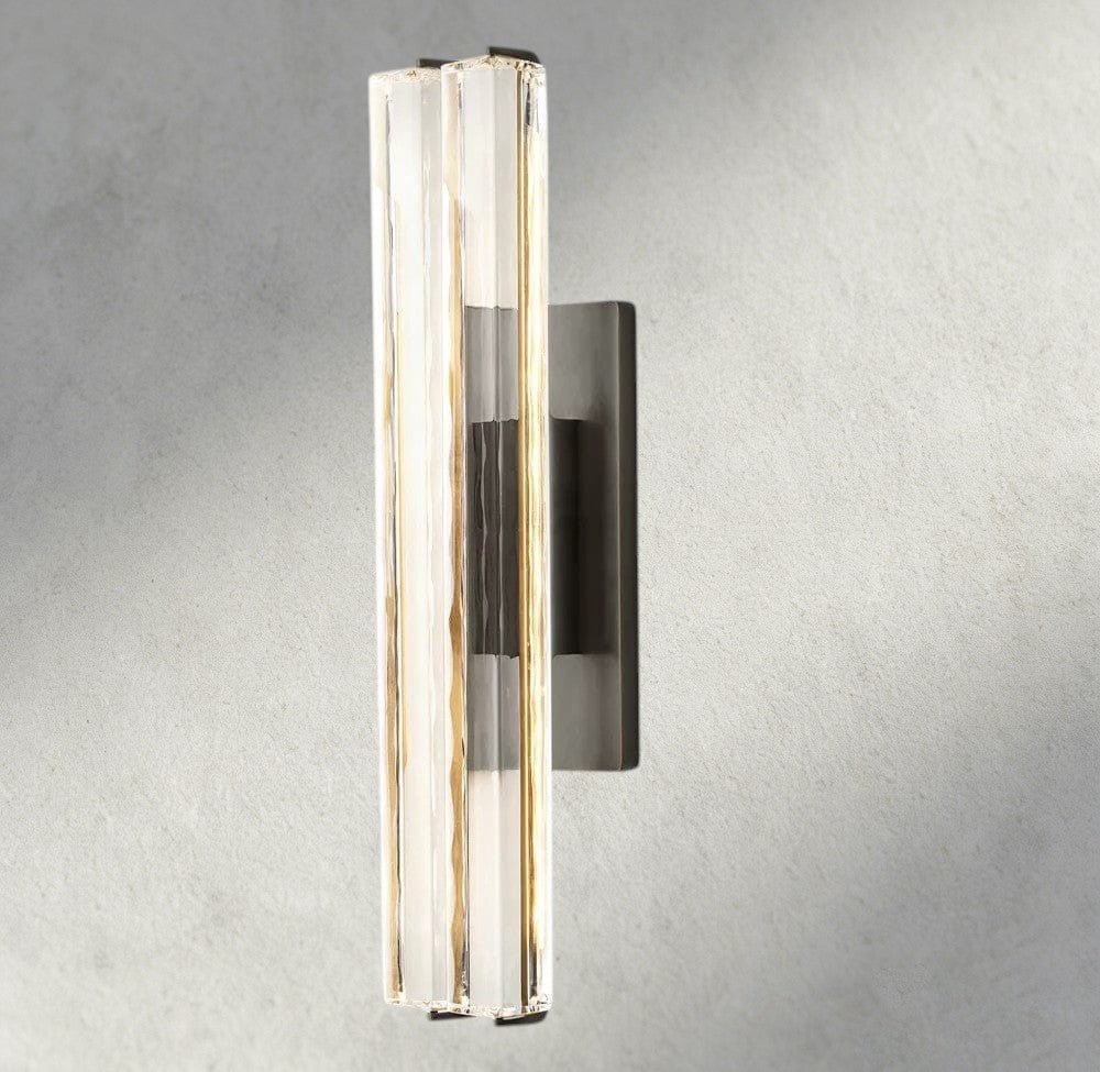 Audubam Crystal Double Sconce - Zelno Lighting