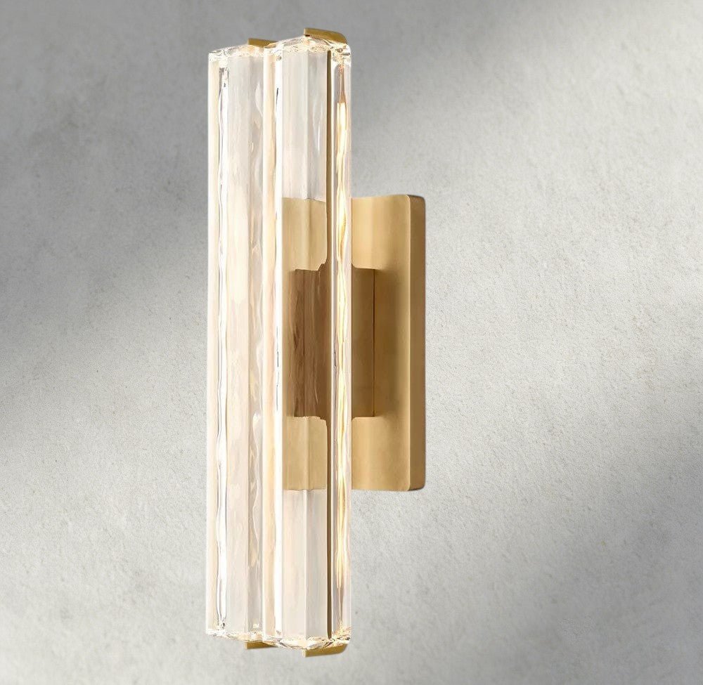 Audubam Crystal Double Sconce - Zelno Lighting
