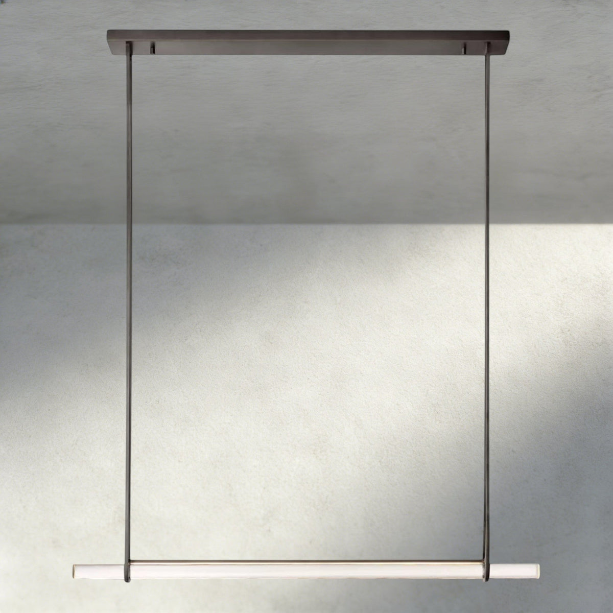 Audubam Crystal Linear Single Bar Chandelier - Zelno Lighting